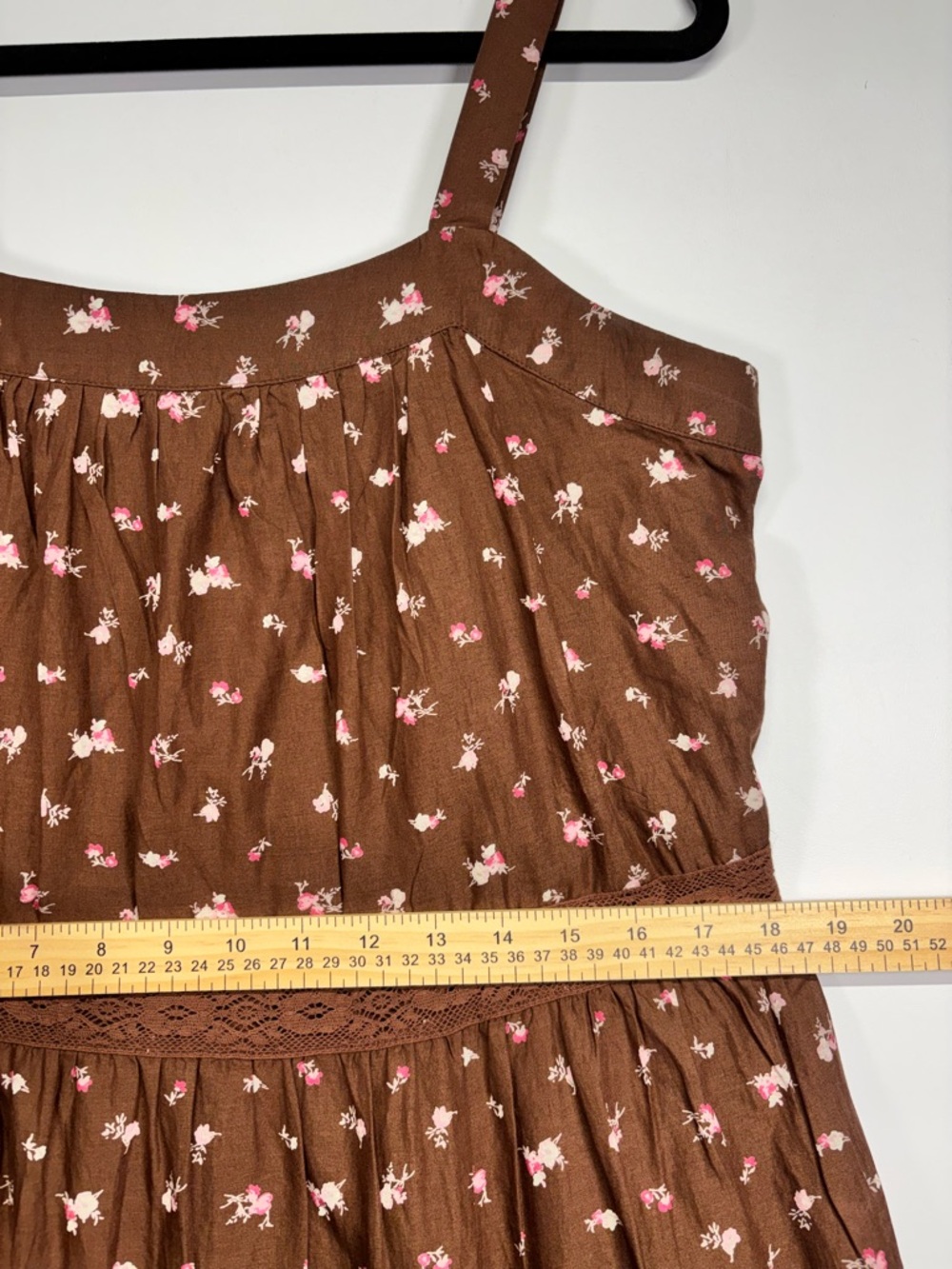 ✨Lucky Brand Women's Cotton Market Day Floral Tiered Dress Size M - Picture 15 of 16